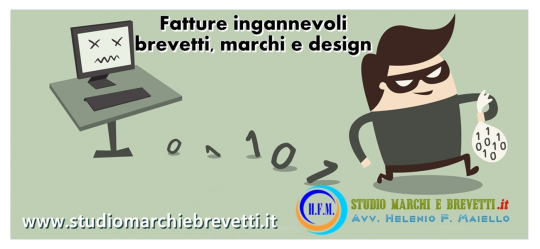 fatture false ed ingannevoli proprietà industriale